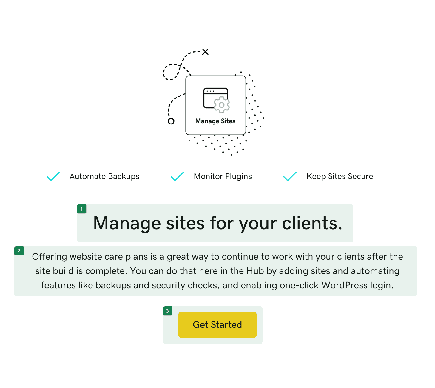 Redesigned entry point with annotated improvements