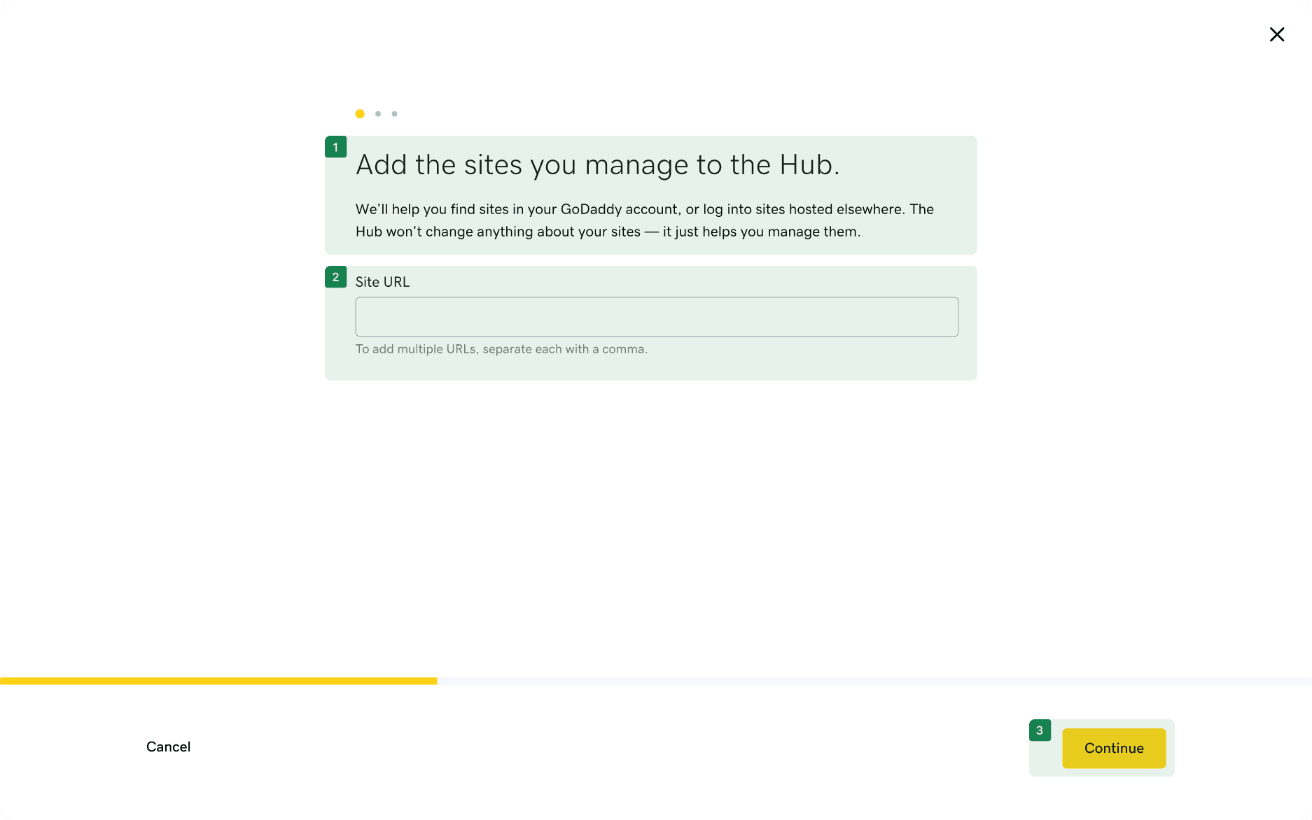Redesigned next step with annotated improvements